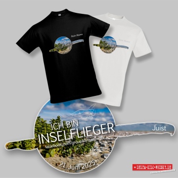 T-Shirt Juist 2025 schwarz