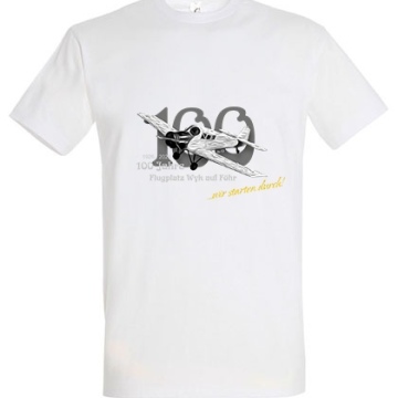 T-Shirt 100 Jahre Flugplatz Föhr (weiß)